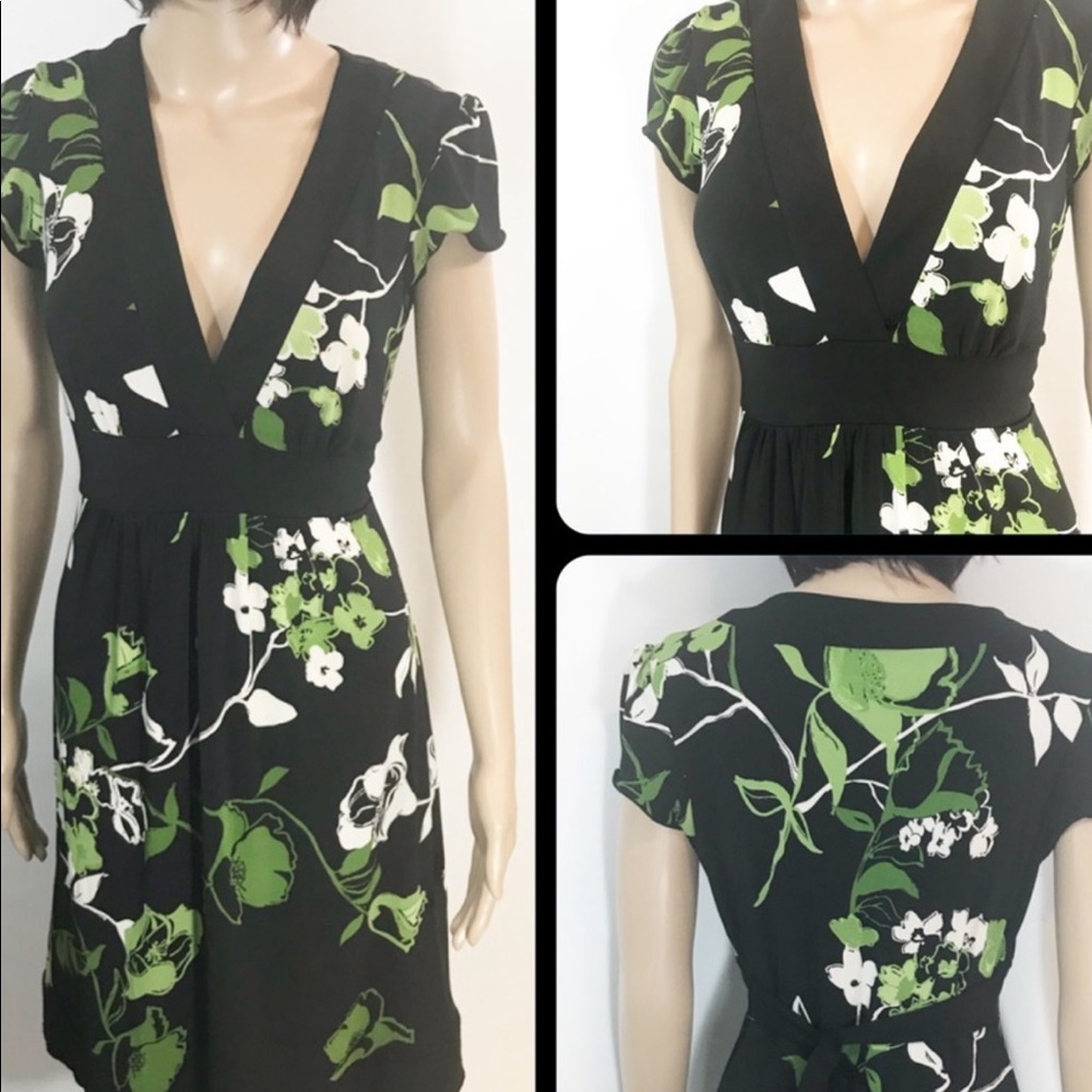 SPEECHLESS Black and Green Dress Size M - Picture 1 of 7